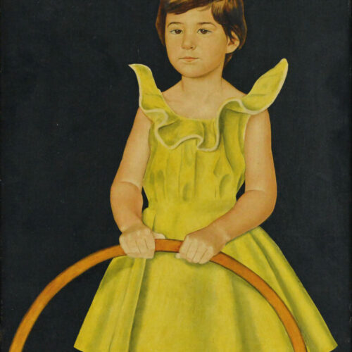 Ritratto di Faldivia, 1957, Olio su tavola, cm 47 x 37