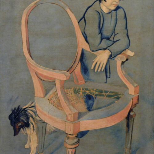 Ritratto di Delfi, 1959, Tempera su tela, cm 80 x 56